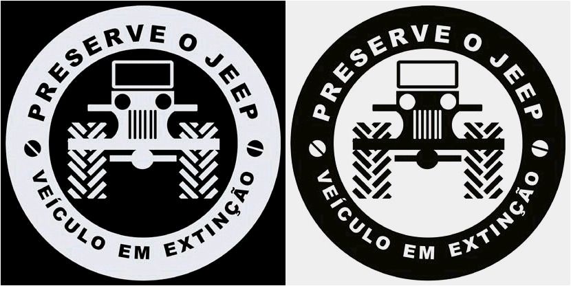 Adesivos: Preserve os Jeeps - Veículos em Extinção