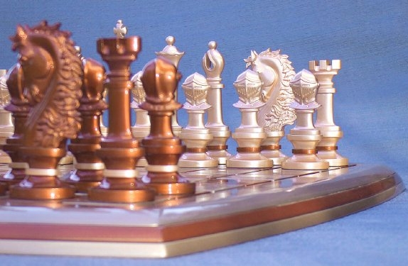 Jogo de Xadrez com design inovador