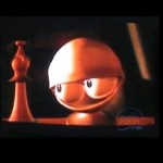 Animação em vídeo de uma história de amor no jogo de xadrez