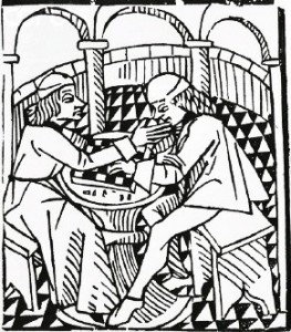 Jogo de xadrez medieval