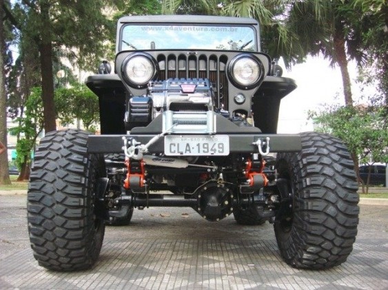 Jeep Willys CJ-3A grafite Jeep Willys CJ-3A pintura grafite