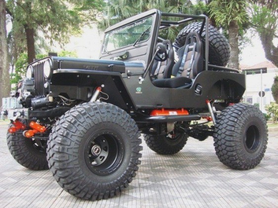 Jeep Willys CJ-3A preto Jeep Willys CJ-3A preto