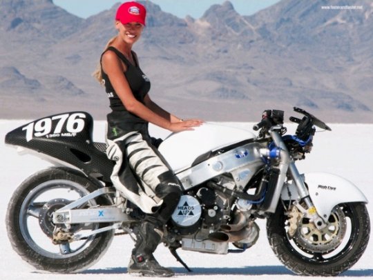 Leslie Porterfield, fera - a motociclista mais veloz do mundo
