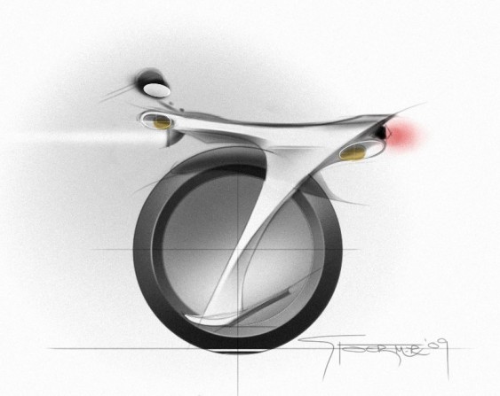 Ryno - motocicleta conceito de uma roda