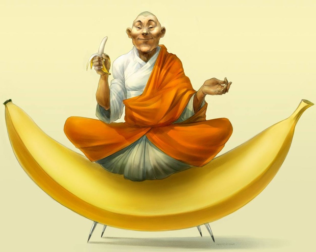 Buda Banana Wallpaper