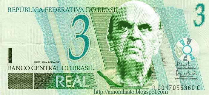 José Serra estampa nota falsa de 3 reais
