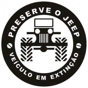 Adesivo - Preserve o Jeep, veículo em extinção