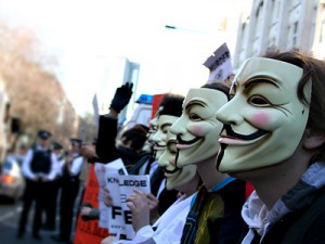 Anonymous - máscaras V de Vendetta