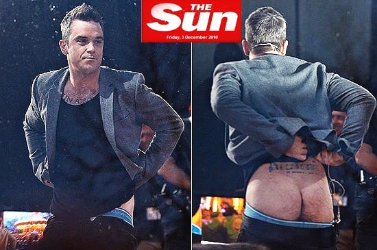 A bunda do Robbie Williams