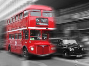 Ônibus típico de Londres