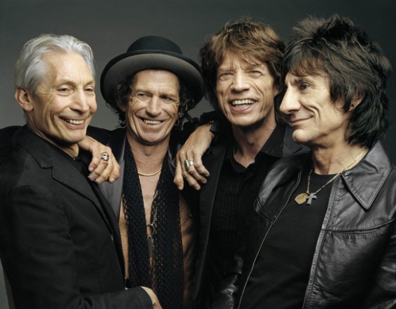 Os quatro Rolling Stones