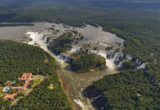 Cataratas do Iguaçú - vista aérea de tour virtual