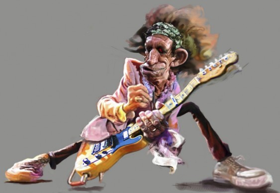 Keith Richards - caricatura