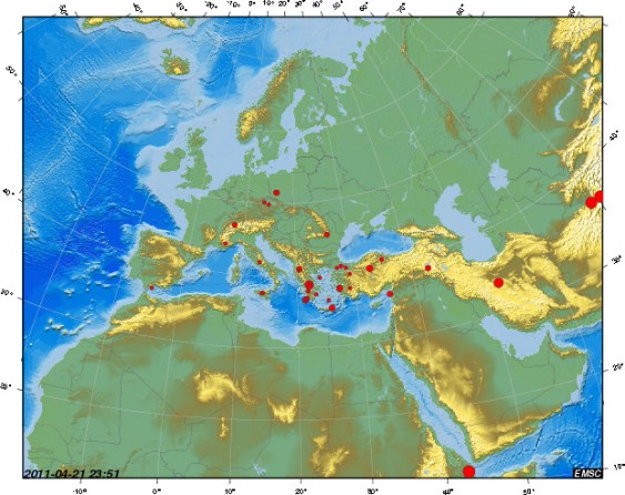 Zona de fogo na Europa