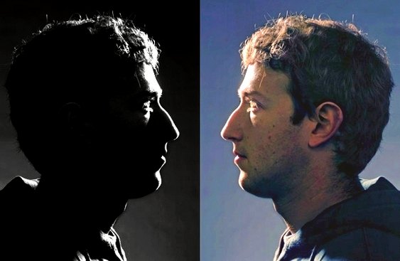 Duas caras de Zuckerberg