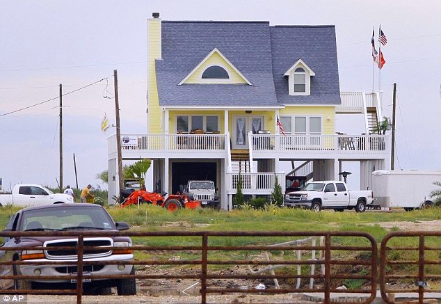 Casa de praia resistiu a furacão