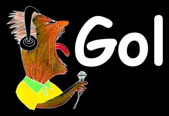 Charge de locutor de futebol