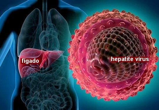 Vírus da hepatite no fígado