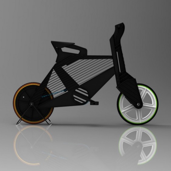 Bicicleta de plástico colorido