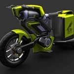 Poluição zero: motocicleta ecológica movida a ar comprimido