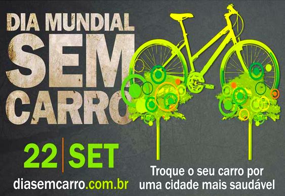 Cartaz do dia Mundial Sem Carro