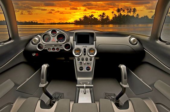 Cockpit do hidro-avião Icon A5