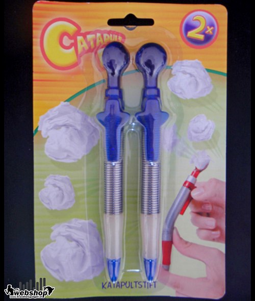 Caneta lançadora de bolas de papel
