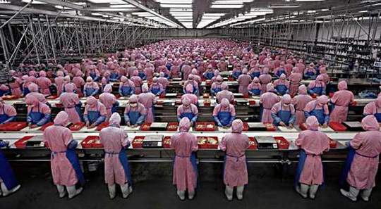 Linha de produção chinesa