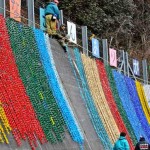 Origamis lembram vítimas no aniversário do tsunami no Japão