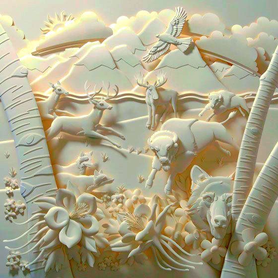 Animais de papel