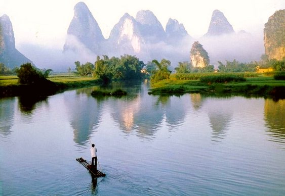 Montanhas de Guilin Yangshuo Longsheng
