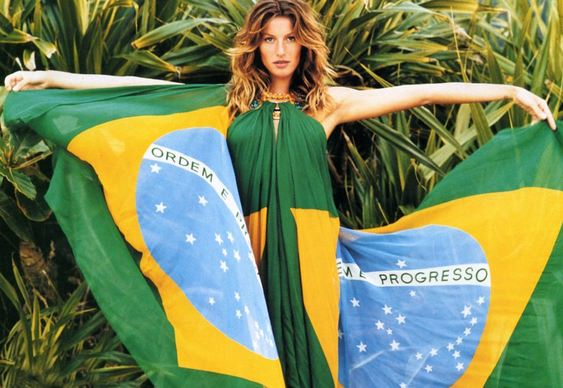 Gisele Bündchen - Brazil's Flag