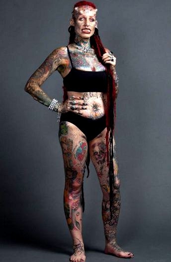 Mexicana mais tatuada as Américas