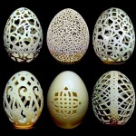As esculturas e filigranas em cascas de ovos de Gary LeMaster