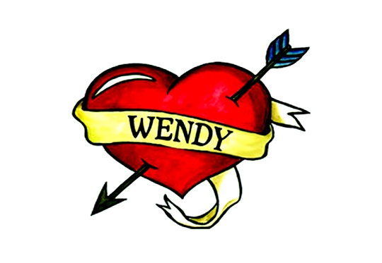 Tatuagem com nome Wendy