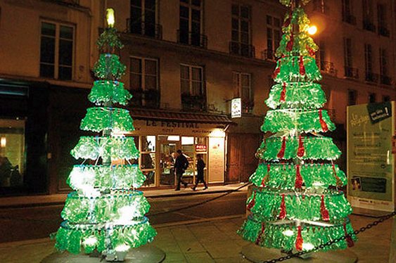 Árvore Natal Garrafas PET Árvore Natal recicladas