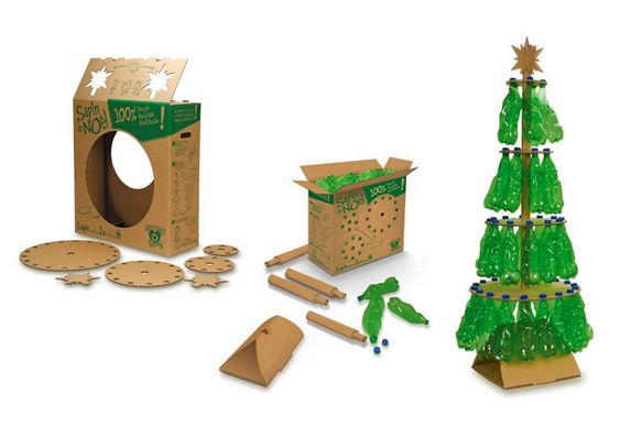 Árvore de Natal - papelão e PET