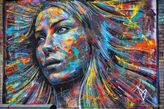 Graffiti rosto feminino