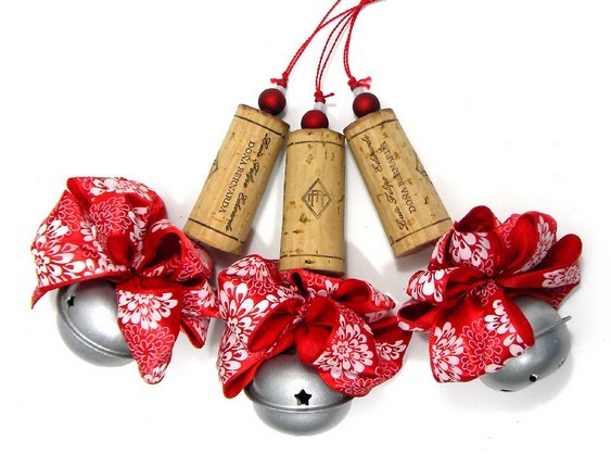Natal com rolhas de cortiça Árvore ecológica com rolhas de vinho