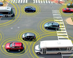 Carros interligados por GPS