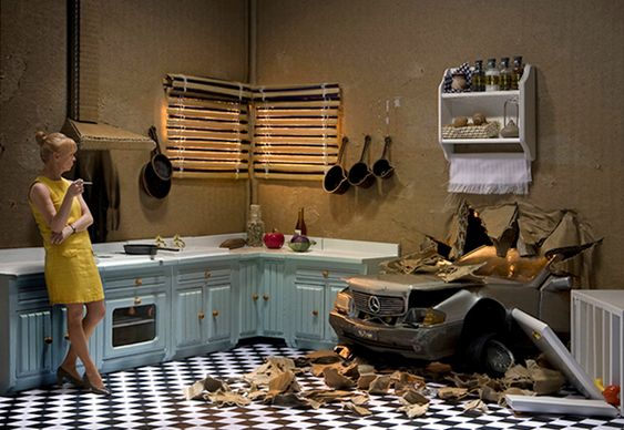Casa Boneca Papelão Arte com papelão