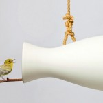 Casa musical para passarinhos funciona como um alto-falante