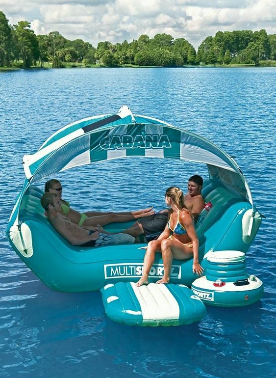 Cabana de camping inflável flutuante