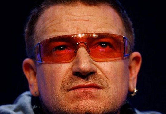 Bono - vista deteriorada pela fotofobia