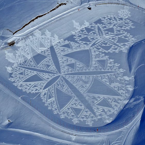 Crop Circles Snow Simon Beck