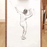 Animação em stop-motion com desenhos de nu artístico