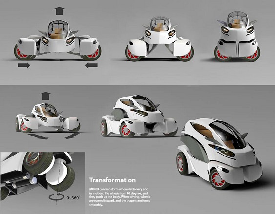 Carro-Moto Conceito de carro compacto