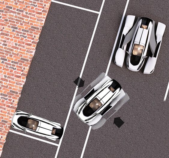 MONO - meio carro e meio moto Veículo de eixo retrátil