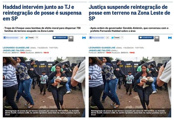 Globo manipula notícia