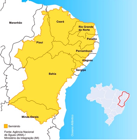 Mapa do Semiárido